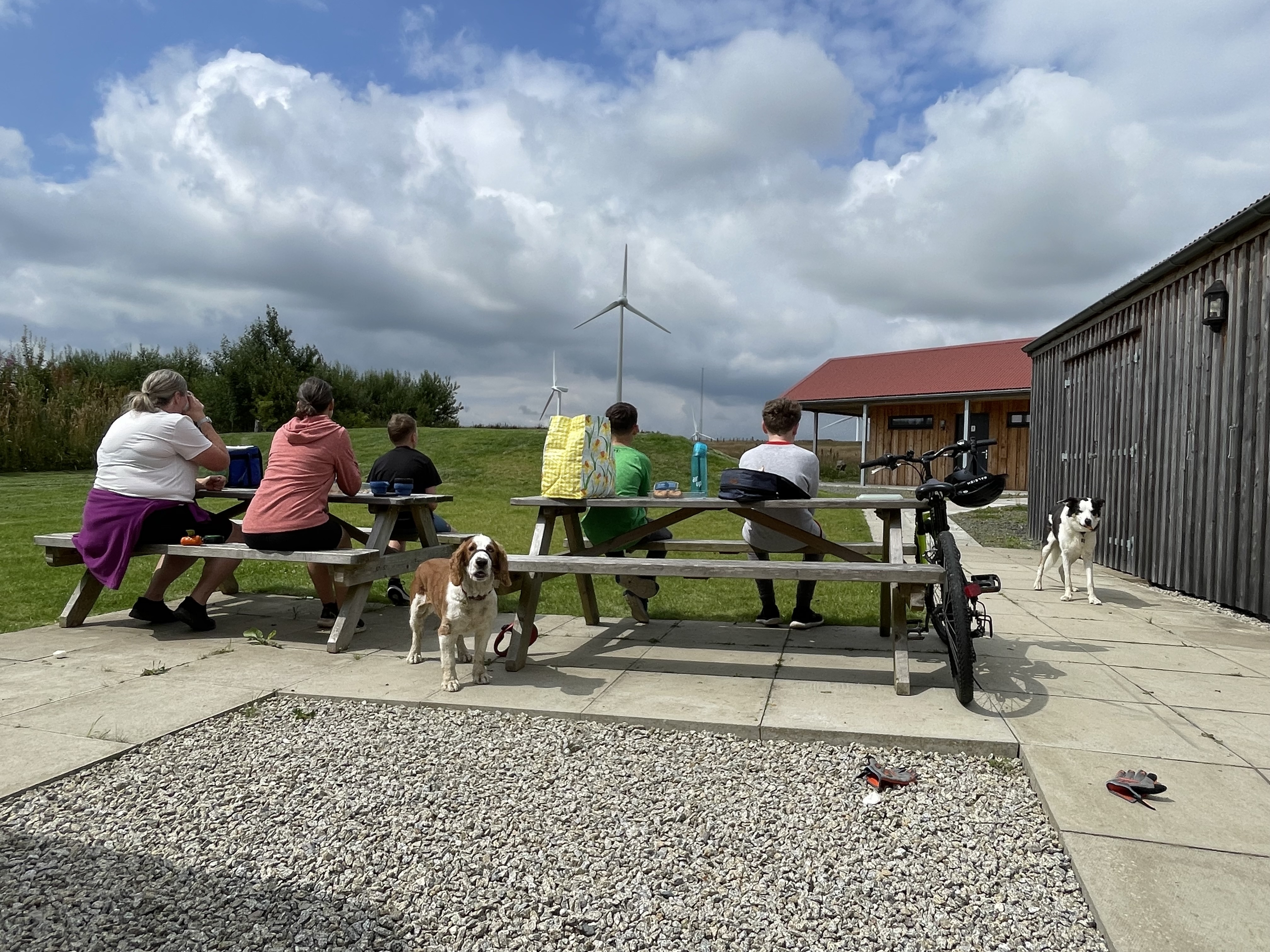 Greenmyres family group at rear table