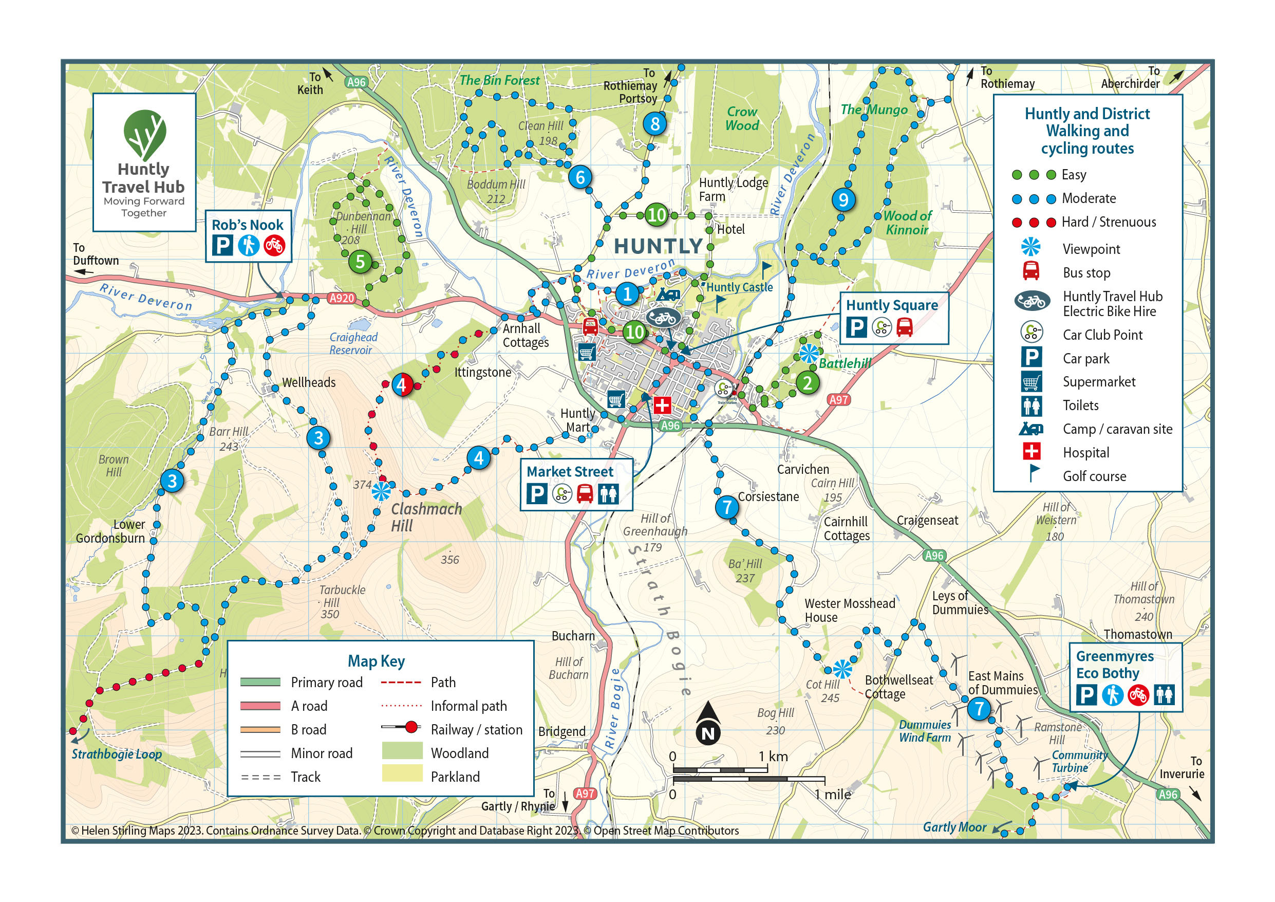 Huntly and District Map