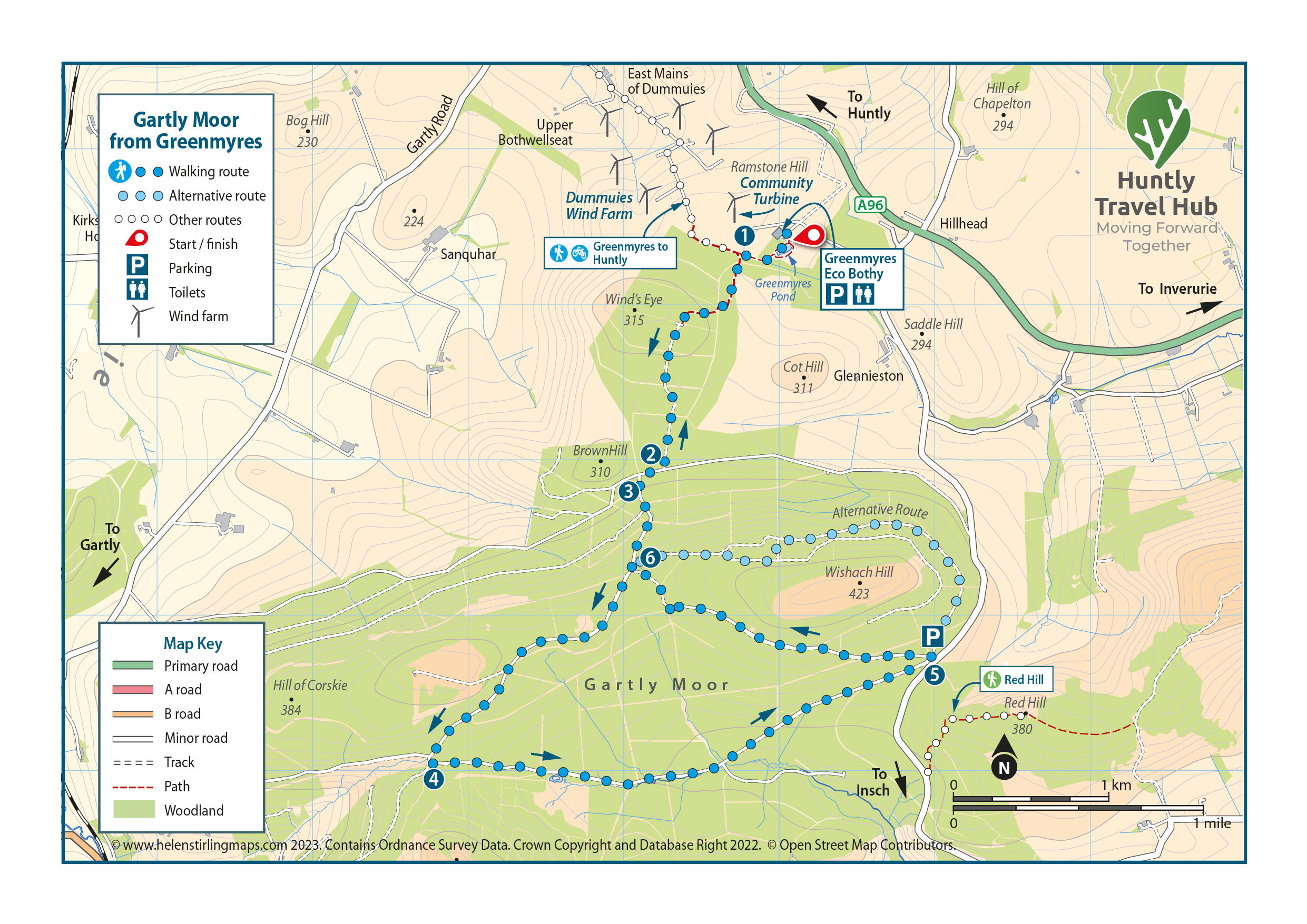 Gartly Moor Map