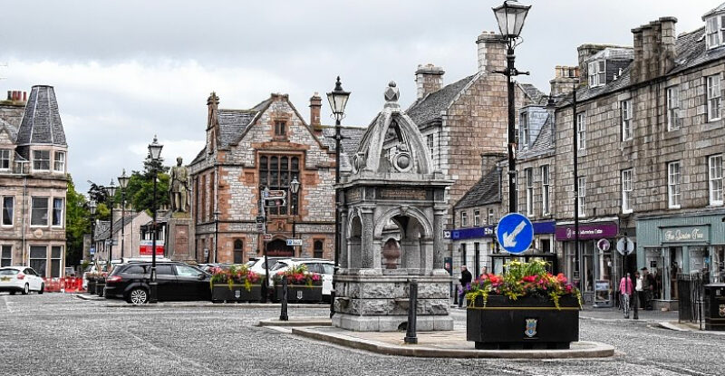 Huntly town centre