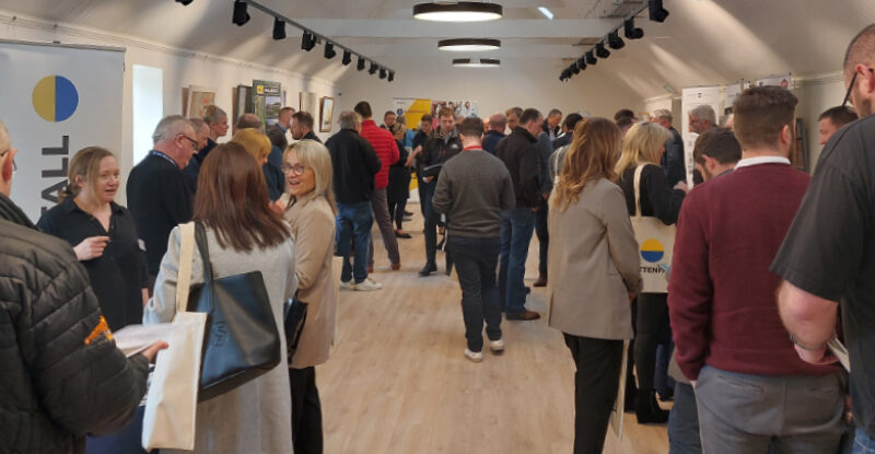 Community gathering in Huntly
