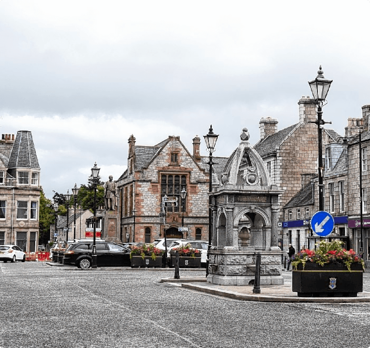 Huntly town centre.